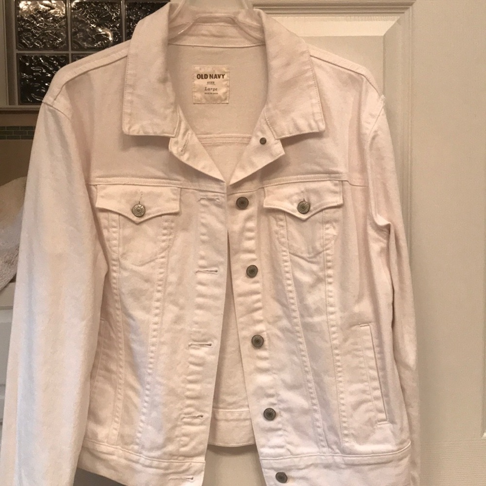 White denim jacket